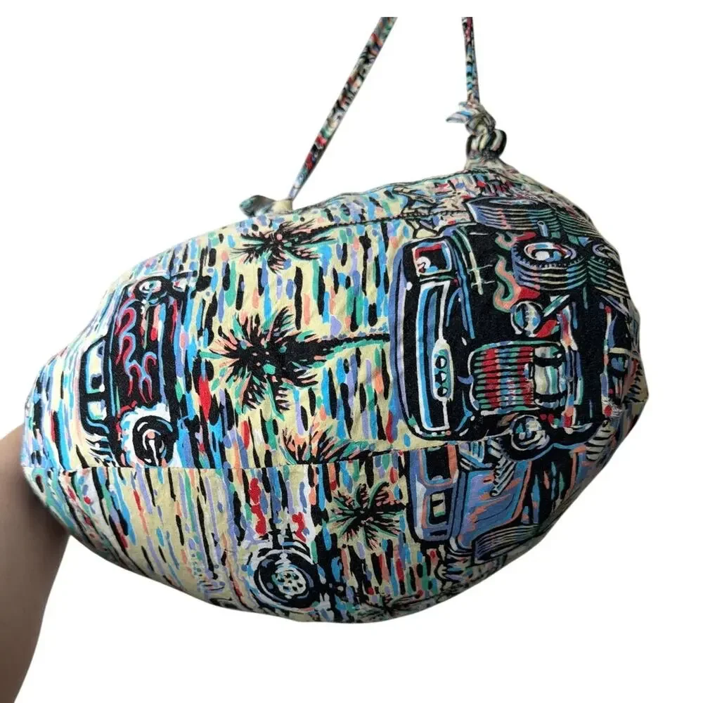 Reyn Spooner Avalon Scenic Print Slouchy Hobo Bag Hawaii